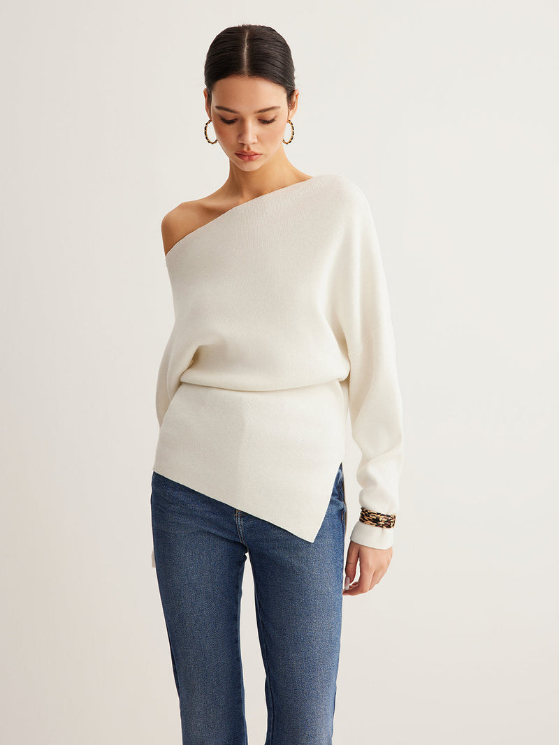 Hattie Women's Asymmetric Top - front view