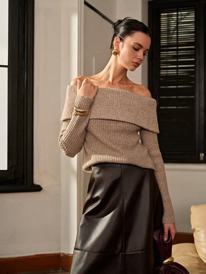 Talia Women's Sweater - fabric and finish detail