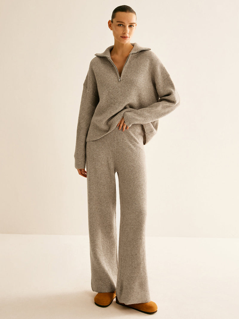 Saskia Women's Sweater | Wool, Knit, Zipper