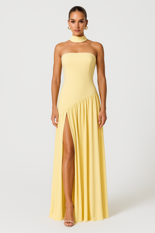 Rhea Women's Asymmetric Dress - front view