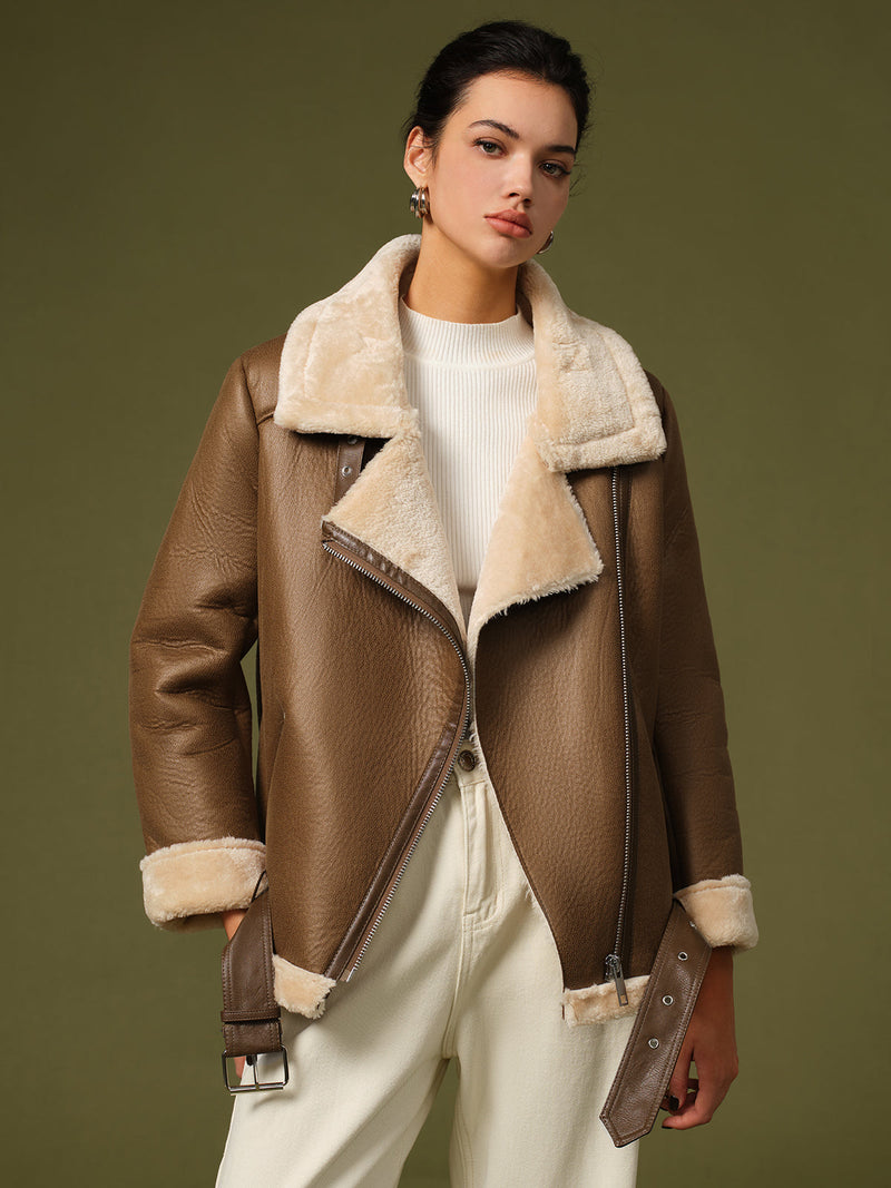 Jolie Women's Suede Jacket - flat lay